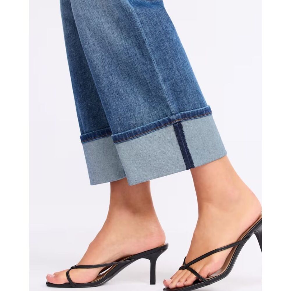 NWT Kut From the Kloth Charlotte High Rise Cuffed Wide Leg Jeans Size 12 - Picture 3 of 13